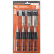 WOOD CHISEL SET 4PC ACETATE HANDLE JORGENSEN