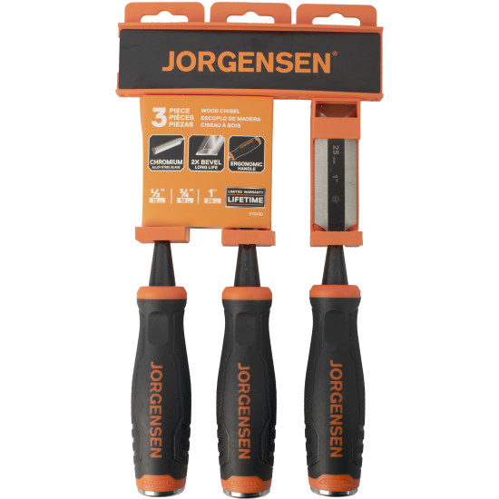 WOOD CHISEL SET 3PC JORGENSEN