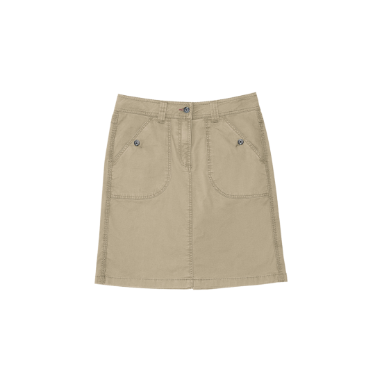 Chobe Stretch Utility Skirt (Khaki)