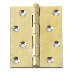 KAUFMANN BUTT HINGE 100MM BRASS PLATED (PAIR)