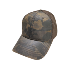 Oil Skin Trucker Cap