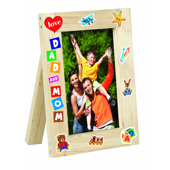 CREATE AND LEARN WOODEN PICTURE FRAME