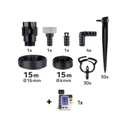 RAIN IRRIGATION GARDEN POT KIT WITH AMICO TIMER